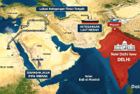 Infografis ini menunjukkan tiga peristiwa utama: serangan jalur pipa minyak di Arab Saudi, ketegangan jalur pelayaran di Laut Merah dan Selat Bab el-Mandeb, serta pernyataan BRICS di New Delhi. (Dok-Foto Ilustrasi)
