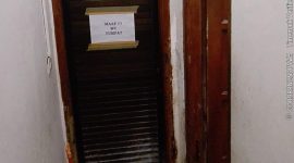 WC di kantor Camat Medan Polonia, Kota Medan, bertuliskan WC tumpat (Dok-photo)