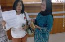 Nuning Perwakilan Warga memasukkan surat Ke Bagian Umum DPRD Medan minta Ketua DPRD Medan di periksa Badan Kehormatan DPRD Medan (Dok-Foto)