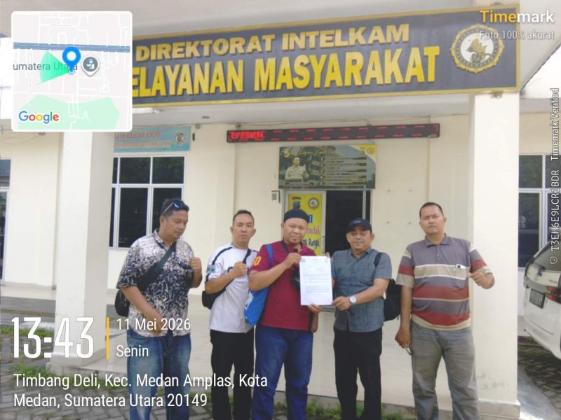 AMPIBI masukkan surat Aksi Demo ke Mapoldasu (Dok-Foto)