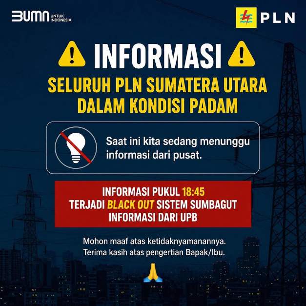 Informasi Pengumuman Pemadaman dari PLN (Dok-Foto)