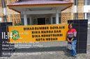 Nuning Warga Terdampak City View saat di Kantor Dinas SDABMBK Kota Medan (Dok-Foto)