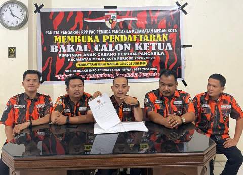 Panitia RPP PAC Pemuda Pancasila Medan Kota Buka Bacalon Ketua PAC Periode 2026-2029 (Dok-Foto)