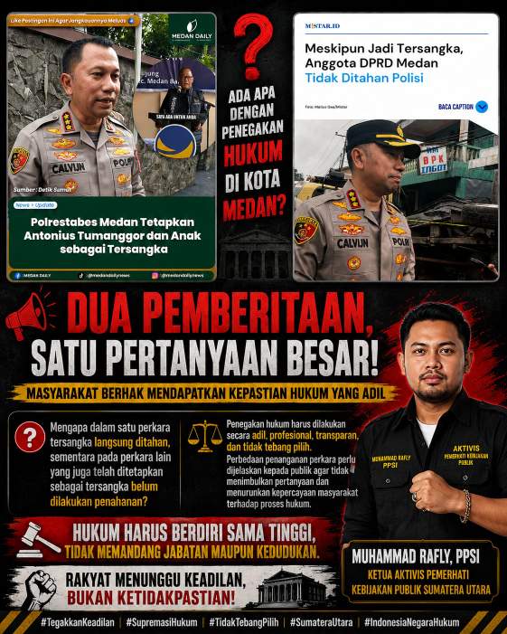 Walau Sudah Tersangka, AT Masih Masih Menikmati Fasilitas dari Pajak Rakyat Di Sekretariat DPRD Medan, Hukum Kehilangan Wibawa (Dok-Foto)
