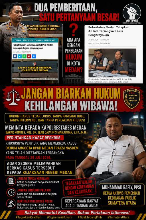 Masyarakat Dan Aktivis Sumut Desak Polrestabes Medan Segera Limpahkan Berkas Perkara Tersangka ke Kejaksaan Negeri Medan (Dok-Foto)