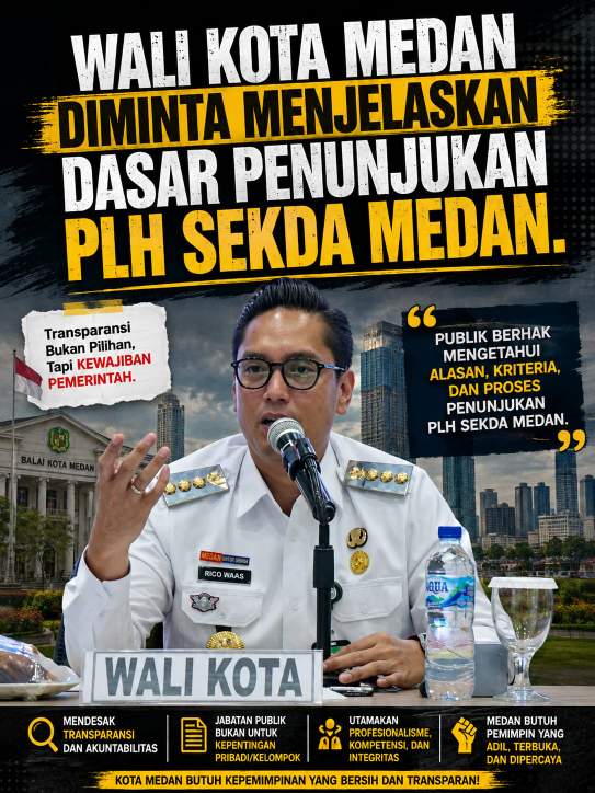 Penunjukan Plh Sekda Kota Medan Disorot, Pemberian Jabatan Di Duga Karena Kedekatan Kawan Sekolah (Dok-Foto)
