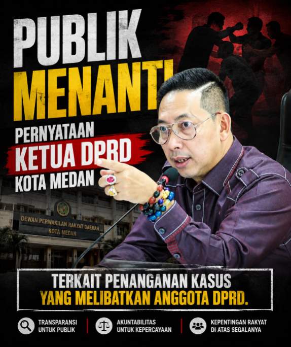 PAMPKP Sumut Pertanyakan Sikap Ketua DPRD Kota Medan Terkait Proses Hukum Anggota DPRD Berinisial AT (Dok-Foto)