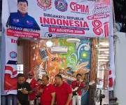 Kastel Polrestabes Medan bersama TM Yusuf Ketua SPSI AGN Sumut di acara DPN HUT RI ke -81 di Stadion Cafe (Dok-Foto)