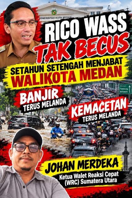 WRC Sumut Soroti Kinerja Walikota Medan: Banjir Dan Macet Masih Jadi PR Besar (Dok-Foto)