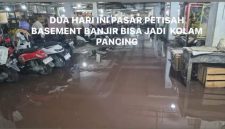 Bassement Pasar Petisah Jadi Kolam Pancing, Buruknya Tata Kelola Membuat Menderita Pedagang Dan Pembelinya, Direkturnya Makin Kaya (Dok-Foto)