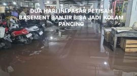 Bassement Pasar Petisah Jadi Kolam Pancing, Buruknya Tata Kelola Membuat Menderita Pedagang Dan Pembelinya, Direkturnya Makin Kaya (Dok-Foto)