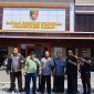 Aliansi Masyarakat Peduli Buruh Indonesia (AMPIBI) saat di Polrestabes Medan mengawal LP Tariq Nabi Mangaratua Batubara 