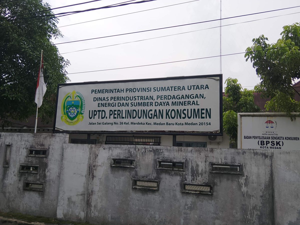 Kantor UPTD Perlindungan Konsumen di Kota Medan (Dok-Foto)