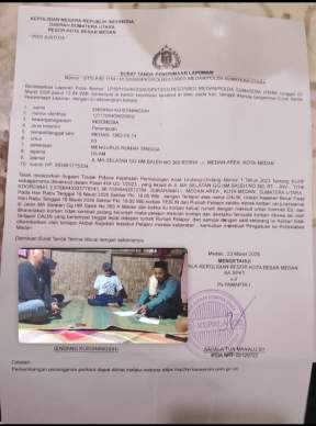 Surat Laporan Polisi (Dok-Foto)