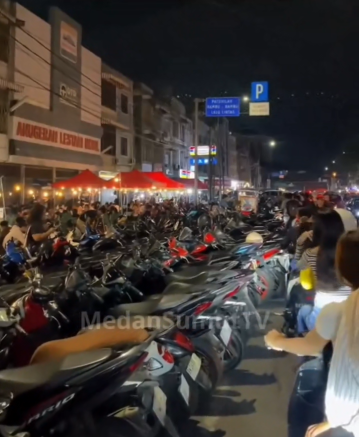 Parkir Berlapis Jalan Nibung Medan Petisah, Kota Medan (Dok-Foto)