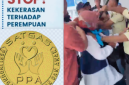 Tindakan represif satpam BRI kepada pendemo perempuan (Dok-Foto)
