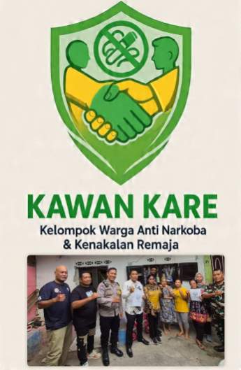 Deklarasi Kelompok Warga Anti Narkoba dan Kenakalan Remaja (KAWAN KARE) Kelurahan Madras Hulu (Dok - Foto)