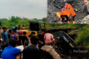 Dua pencari barang bekas berinisial R dan F tertimbun material sisa olahan logam di kawasan bekas PT Gunung Gahapi, Kecamatan Medan Deli, Selasa, 12 Mei 2026.