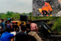 Dua pencari barang bekas berinisial R dan F tertimbun material sisa olahan logam di kawasan bekas PT Gunung Gahapi, Kecamatan Medan Deli (Dok-Foto)