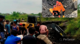 Dua pencari barang bekas berinisial R dan F tertimbun material sisa olahan logam di kawasan bekas PT Gunung Gahapi, Kecamatan Medan Deli (Dok-Foto)