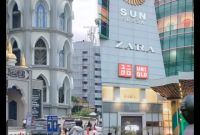 Suasana Kemacetan di Sun Plaza Kota Medan (Dok-Foto)