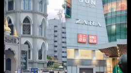Suasana Kemacetan di Sun Plaza Kota Medan (Dok-Foto)