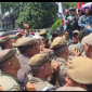 Ricuh Satpol PP dan Pendemo di depan Kantor Walikota Medan (Dok-Foto)