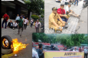 Aliansi Masyarakat Peduli Buruh Indonesia (AMPIBI) menggelar Aksi Demo di depan Cambridge Jalan S.Parman Kota Medan (Dok-Foto)