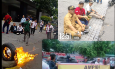 Cambridge Jalan S.Parman “Membara” Ratusan Massa AMPIBI Tuntut Transparansi CSR Dan Pengelolaan Limbah