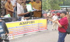 Upah Murah Dan Zona Merah K3, AMPIBI Geruduk Kantor Walikota Dan DPRD Medan, Pernyataan Sikap Di Terima Plt Kadisnaker