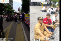 Massa Demo di Cambridge Medan Pertanyakan Dana CSR (Dok-Foto)