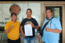 LSM Penjara Indonesia Kota Medan saat memasukkan surat Aksi Demo ke Polrestabes Medan (Dok-Foto)