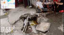 Drainase yang berada di Jalan Taruma abelakang Kelurahan Madras Hulu, Kecamatan Medan Polonia, Kota Medan (Dok-Foto)