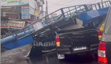 Akibat intensitas hujan deras dan angin kencang yang melanda di wilayah Kota Medan dan sekitarnya, terutama di wilayah Kecamatan Pancur Batu, Kabupaten Deli Serdang, Provinsi Sumatera Utara (Dok-Foto)