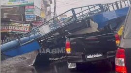 Akibat intensitas hujan deras dan angin kencang yang melanda di wilayah Kota Medan dan sekitarnya, terutama di wilayah Kecamatan Pancur Batu, Kabupaten Deli Serdang, Provinsi Sumatera Utara (Dok-Foto)