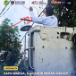 Pekerja Dishub Kota Medan tidak menggunakan Alat Pelindung diri (APD) dalam bekerja kelistrikan Lampu Penerangan Jalan Umum (LPJU) (Dok-Foto)