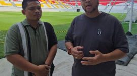 T.M.Yusuf Dewan K3 Sumut saat Sidak ke Lapangan Stadion Teladan Kota Medan (Dok-Foto)