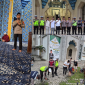 Giat Kapolsek Medan Baru bersama Lurah Madras Hulu Sholat Subuh Berjamaah Di Lanjutkan Gotong Royong di Masjid Agung Kota Medan (Dok-Foto)