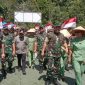 Kepala Staf TNI Angkatan Darat (KASAD), Jenderal TNI Maruli Simanjuntak bersama Pangdam I BB Mayjen TNI Hendy Antariksa dan Bupati Tapteng Masinton Pasaribu meresmikan jembatan modular tipe 21 di Desa Lubuk Ampolu, Kecamatan Badiri (Dok-Foto)