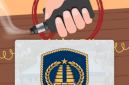 Illustrasi Vape Narkoba Logo Imigrasi (Dok-Foto)