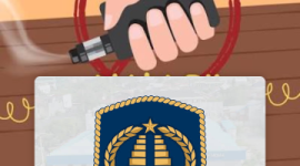 Illustrasi Vape Narkoba Logo Imigrasi (Dok-Foto)