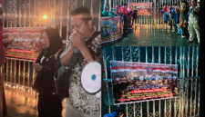 Massa Dewan Peduli Negeri Menggelar Renungan Suci dalam rangka HUT Kota Medan ke 436 Tahun di Taman Makam Pahlawan Kota Medan (Dok-Foto)