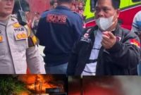 Jusuf Ginting Anggota DPRD Medan Sidak Pabrik Mainan Terbakar Di Medan Johor (Dok-Foto)