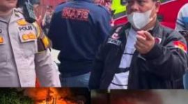 Jusuf Ginting Anggota DPRD Medan Sidak Pabrik Mainan Terbakar Di Medan Johor (Dok-Foto)