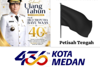Kelurahan Terkotor, Bendera Hitam Berkibar Di Kantor Lurah Petisah Tengah, Kado Pahit Bagi Warga Di Saat HUT Kota Medan Ke-436 Dan Di HUT Rico Waas Ke-40 (Dok-Foto)