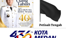 Kelurahan Terkotor, Bendera Hitam Berkibar Di Kantor Lurah Petisah Tengah, Kado Pahit Bagi Warga Di Saat HUT Kota Medan Ke-436 Dan Di HUT Rico Waas Ke-40 (Dok-Foto)
