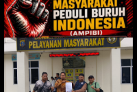 Kolaborasi Lembaga Aktifis dan Media (KOLEGA) dan Aliansi Masyarakat Peduli Buruh Indonesia (AMPIBI) di Mapoldasu (Dok-Foto)