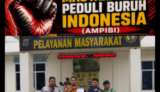Kolaborasi Lembaga Aktifis dan Media (KOLEGA) dan Aliansi Masyarakat Peduli Buruh Indonesia (AMPIBI) di Mapoldasu (Dok-Foto)