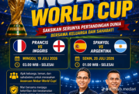 Nobar Piala Dunia di Stadion Kebun Bunga (Dok-Foto)