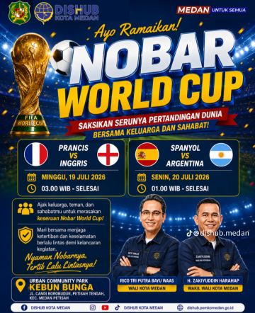 Nobar Piala Dunia di Stadion Kebun Bunga (Dok-Foto)